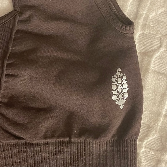 NEW Free People Movement Good Karma Square Neck Crop Top in Hot Fudge Size XS/S - Picture 4 of 7